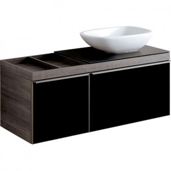 Тумба для комплекта GEBERIT CITTERIO 500.565.JJ.1 118 см темный дуб черный Тумба для комплекта GEBERIT CITTERIO 500.565.JJ.1 118 см темный дуб черный