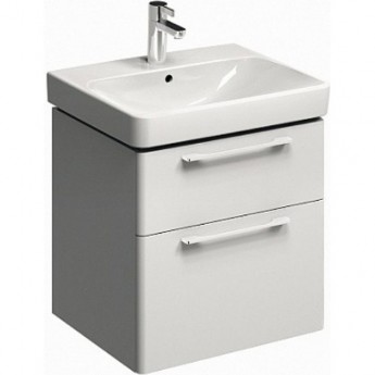 Тумба под раковину GEBERIT SMYLE 805060000 56 см белый глянец Тумба под раковину GEBERIT SMYLE 805060000 56 см белый глянец