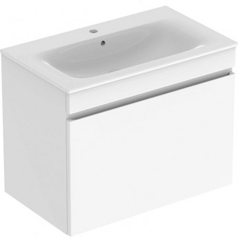 Тумба с раковиной GEBERIT RENOVA PLAN 501.916.01.1 80 см белый глянцевый Тумба с раковиной GEBERIT RENOVA PLAN 501.916.01.1 80 см белый глянцевый
