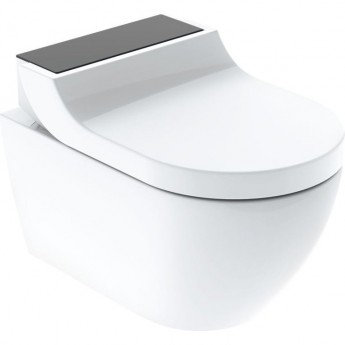 Унитаз-биде подвесной GEBERIT AQUACLEAN 146.294.SJ.1 стекло черное Унитаз-биде подвесной GEBERIT AQUACLEAN 146.294.SJ.1 стекло черное